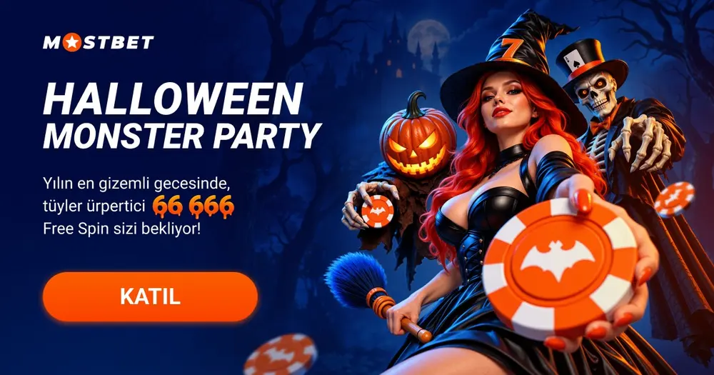 Mostbet Halloween Monster Party: 66 666 free spin çekilişi