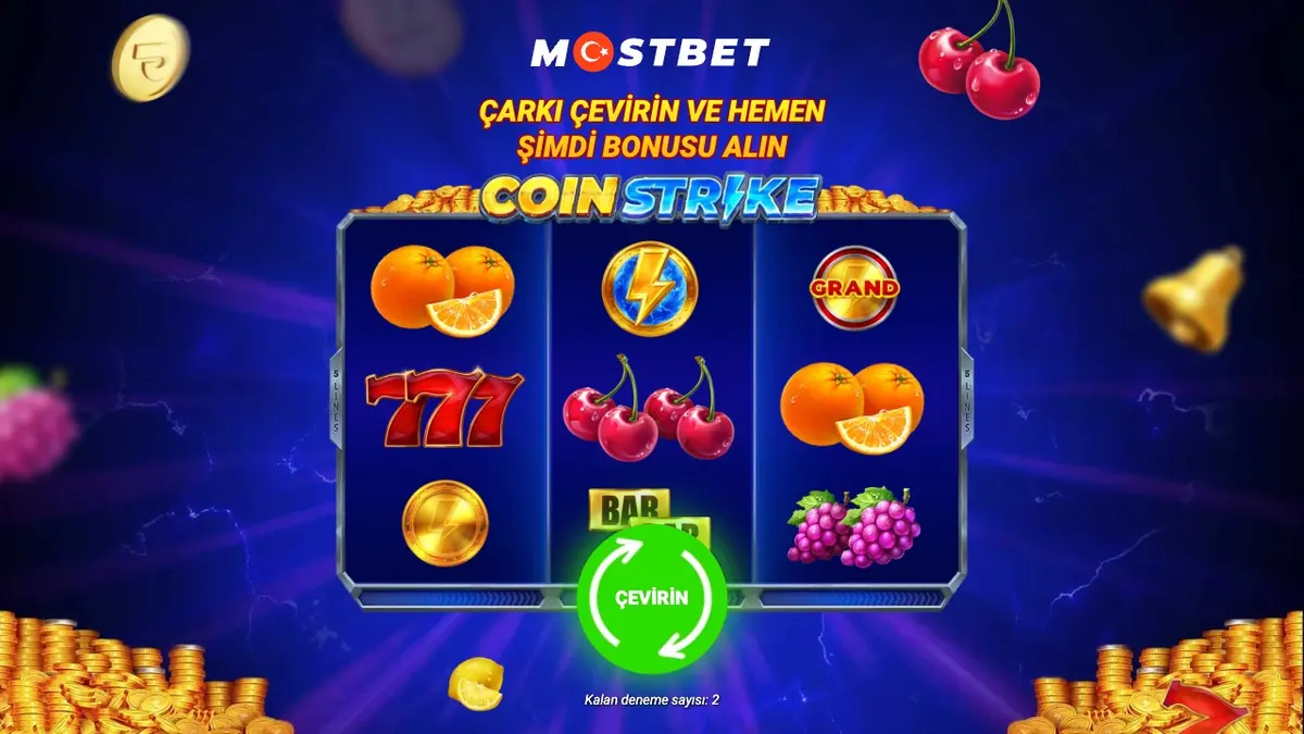 Coin Strike slotu: çarkı çevirin ve hemen bonusu alın