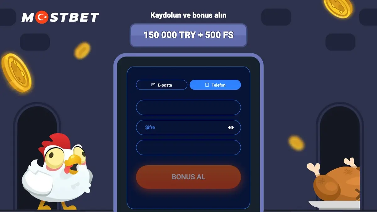 Mostbet kayıt formu: 150 000 TRY + 500 FS